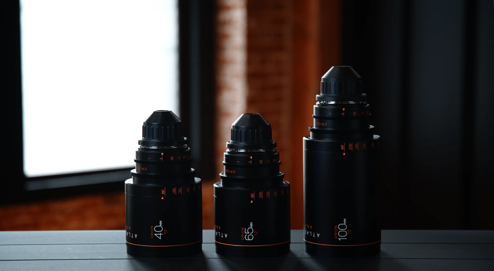 Lineup of Arri Master Prime lenses