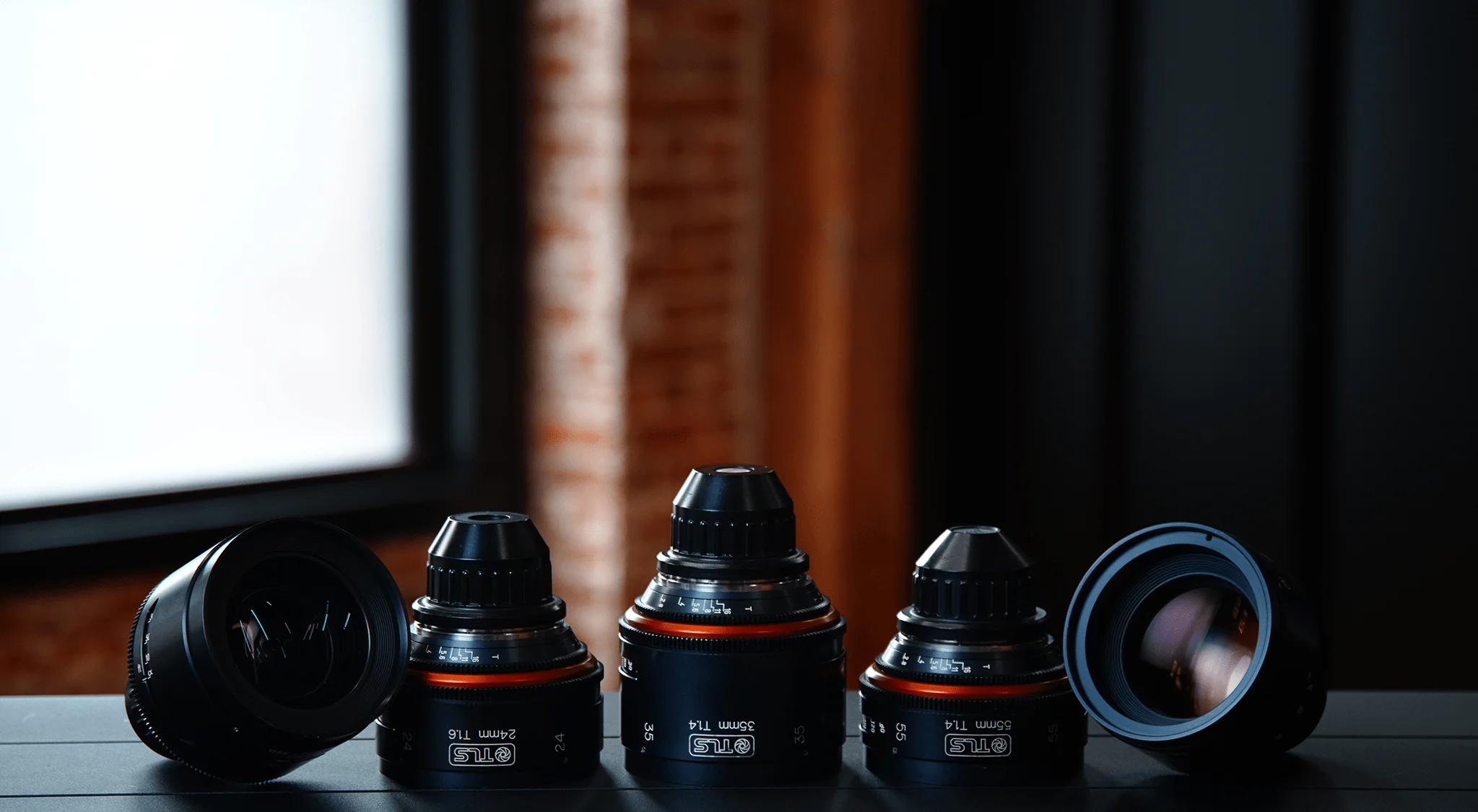 Lineup of Arri Master Prime lenses
