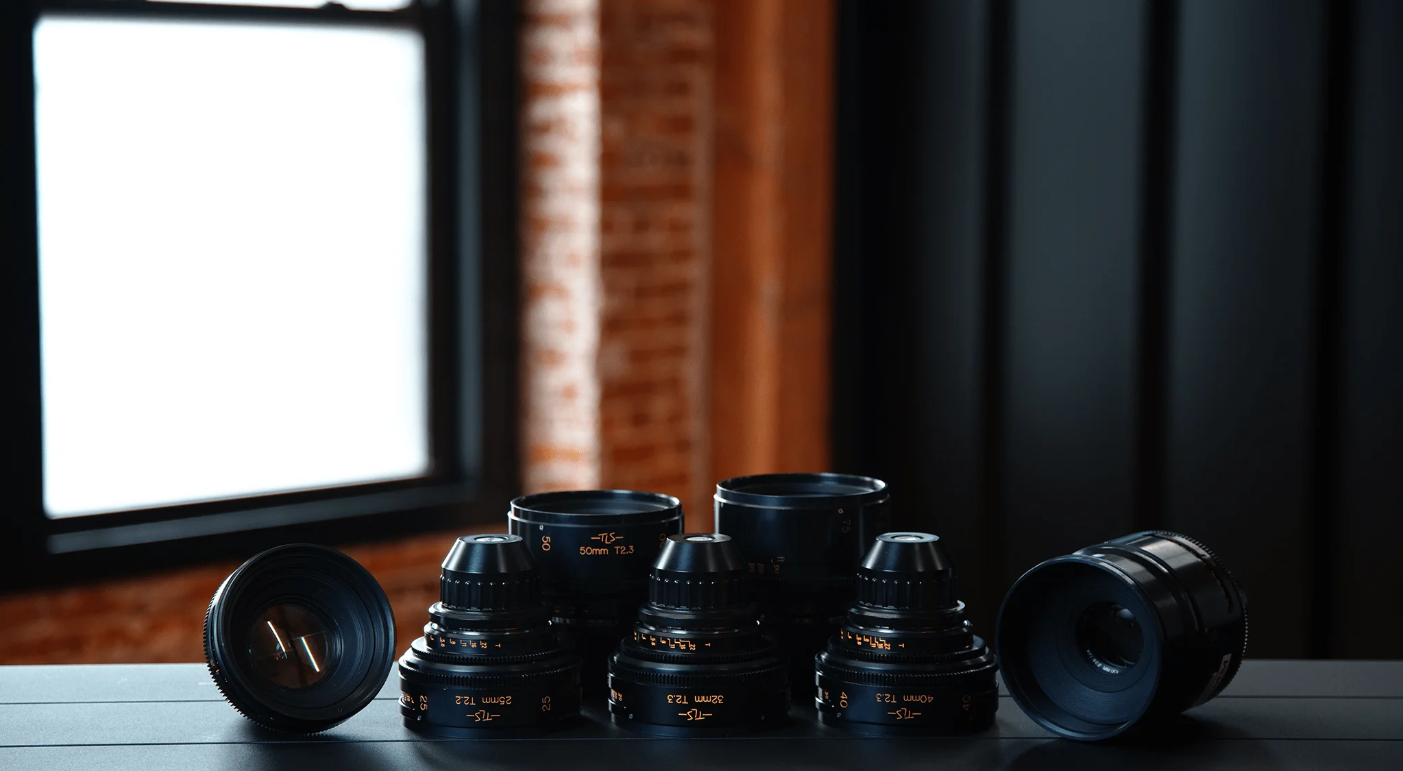 Lineup of Arri Master Prime lenses