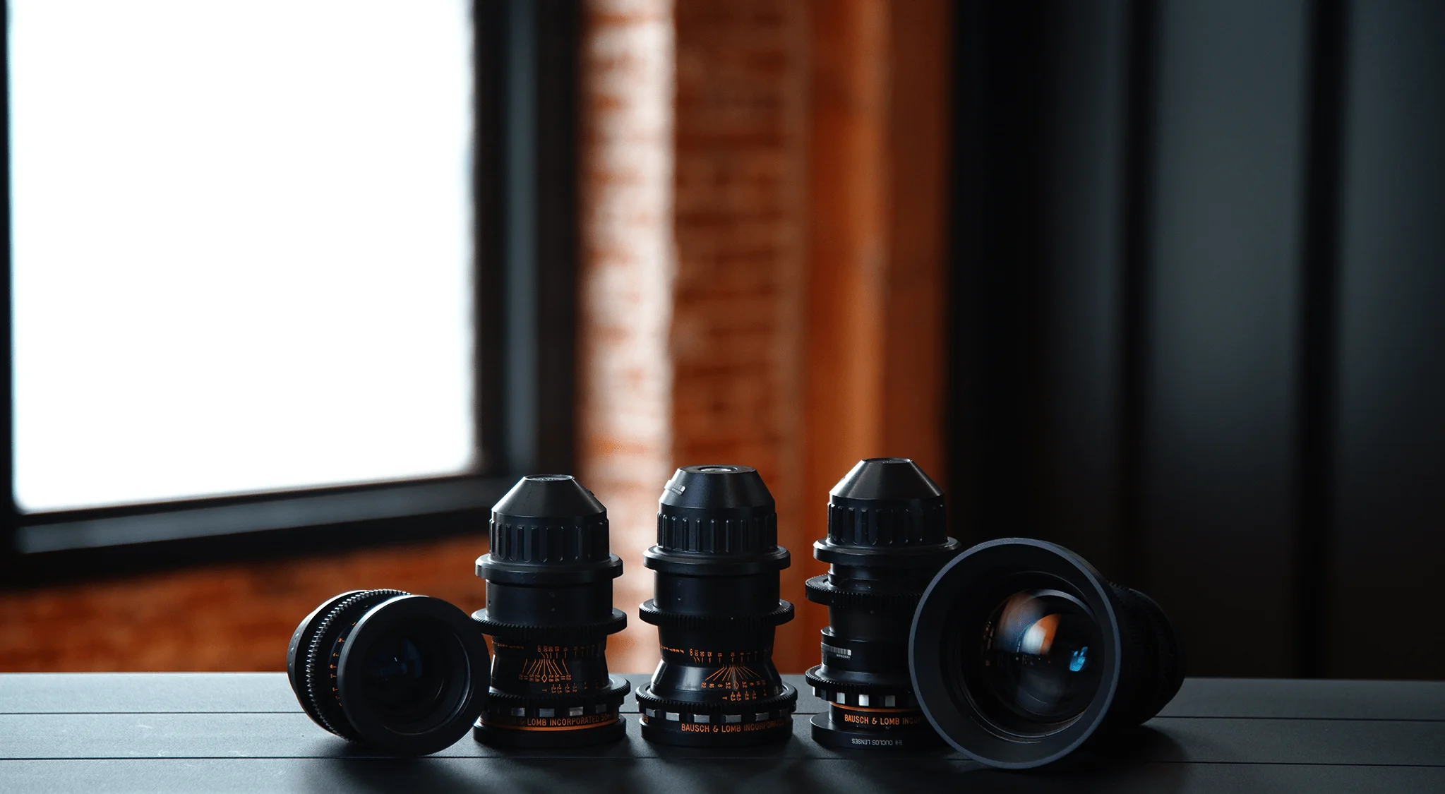 Lineup of Arri Master Prime lenses