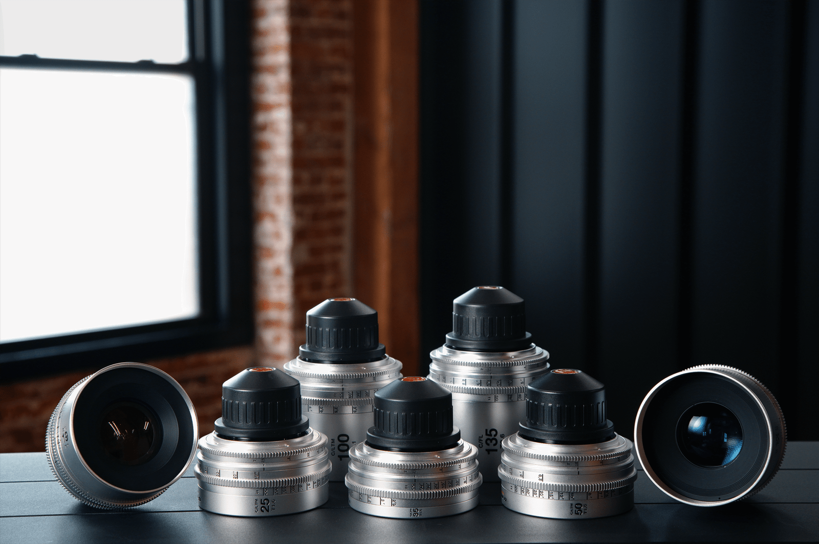 Lineup of Arri Master Prime lenses